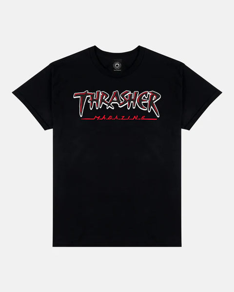 THRASHER Slash Black Tee
