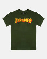 THRASHER Stacked Forest Green Tee
