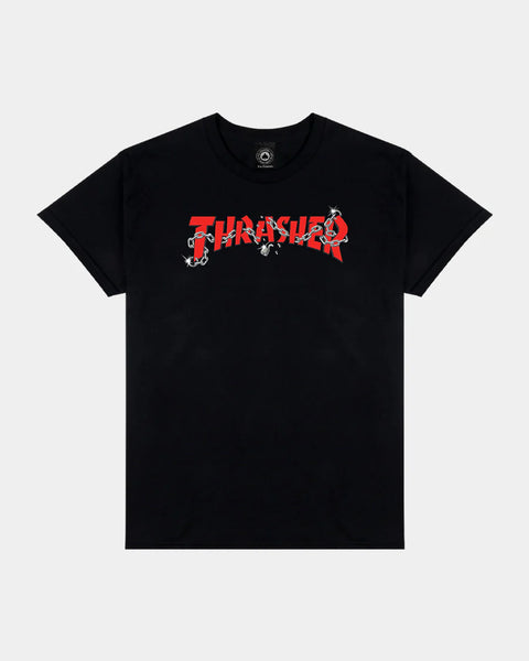 Thrasher Chains Black Tee