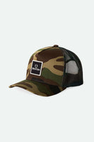 BRIXTON AlphaBlock Camo Trucker Hat