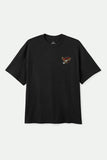 BRIXTON Keller Wash Black Tee