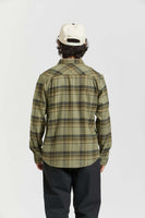 BRIXTON Bowery Vetiver Flannel