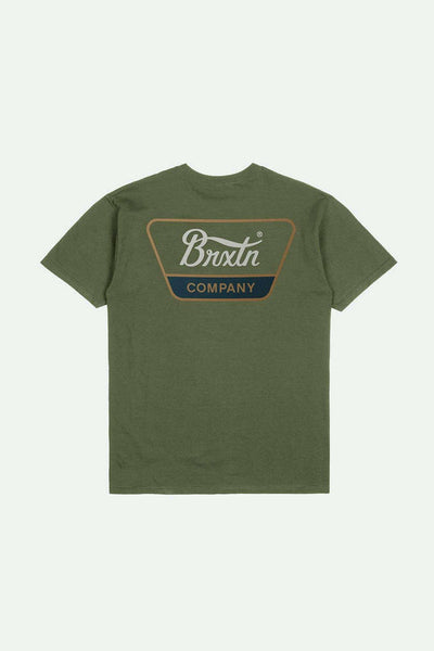 BRIXTON Linwood Ivy Green Tee