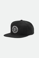 BRIXTON Oath Black Snapback Hat