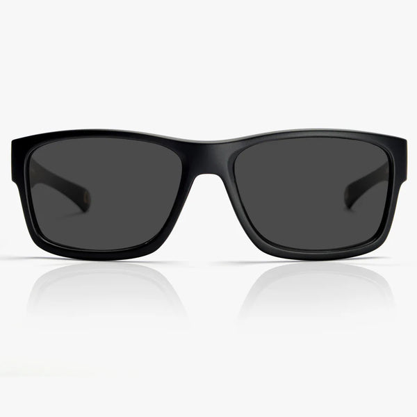 MADSON Stretch Polarized Mat Black/Grey Sunglasses