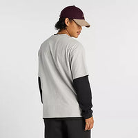 NEW BALANCE Numeric Small Logo Heather Grey Tee