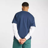 NEW BALANCE Numeric Small Logo Blue Tee