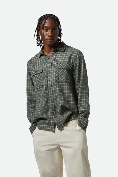 BRIXTON Bowery Lightweight Ivy Flannel