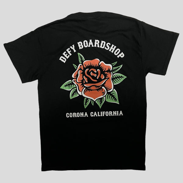 DEFY Rose Black T-Shirt