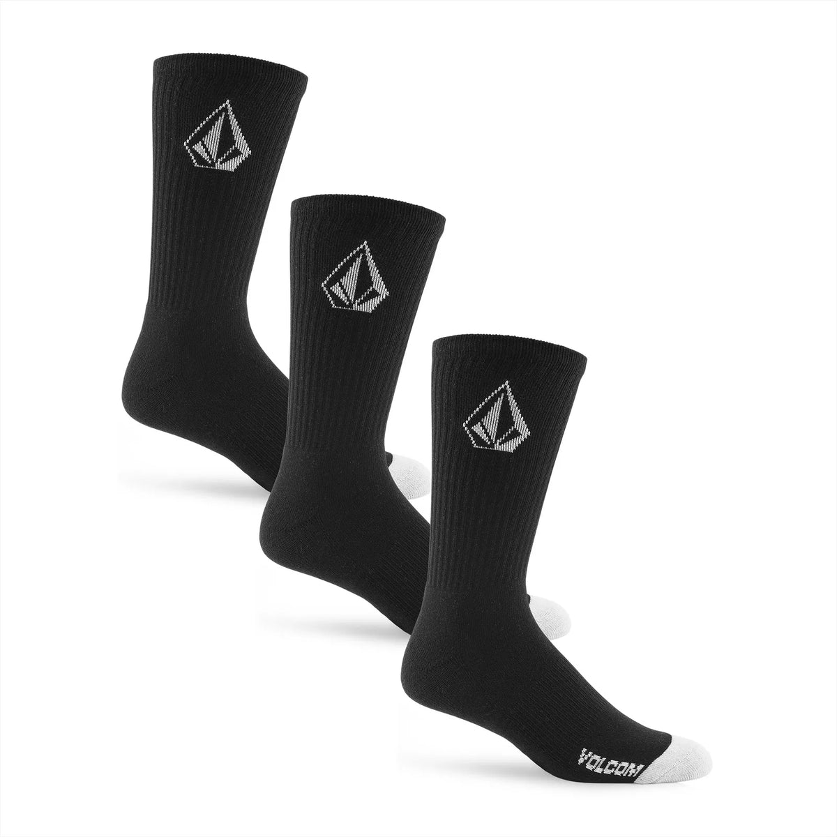 VOLCOM Full Stone Black Socks – Defy Boardshop