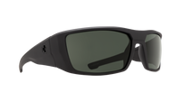 SPY Dirk Mat Black/Gray Green Sunglasses