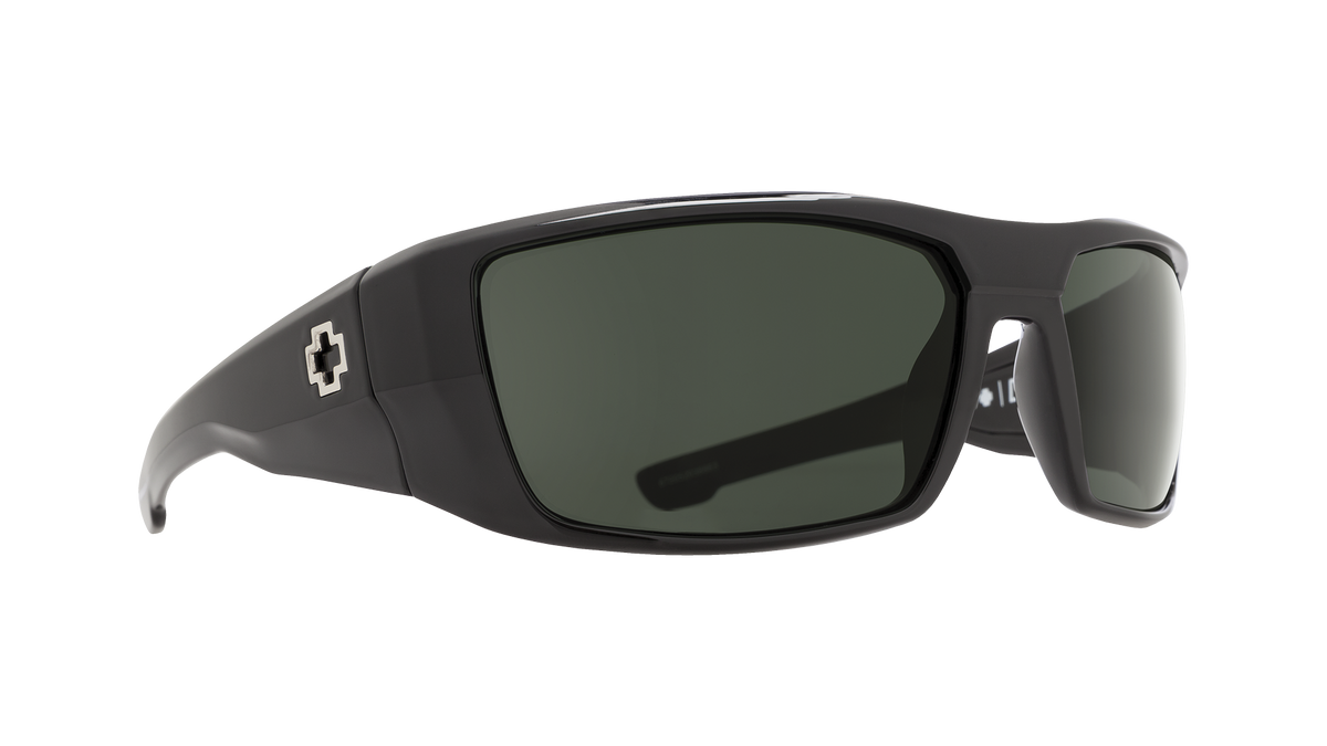 SPY Dirk Polarized Black/Gray Green Sunglasses – Defy Boardshop