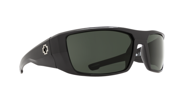 SPY Dirk Polarized Black/Gray Green Sunglasses