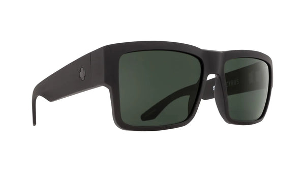 SPY Cyrus Polarized Mat Black/Gray Green Sunglasses