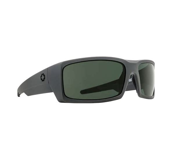 SPY General Mat Black/Gray Green Sunglasses