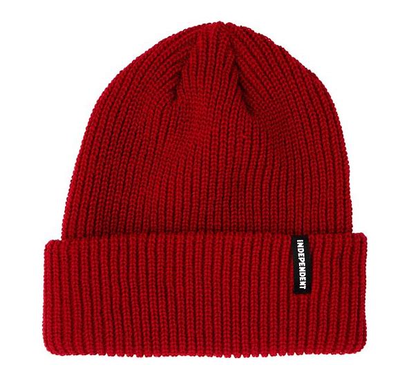 INDEPENDENT Baseline Red Beanie