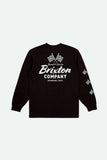 BRIXTON Wayburn Blk Long Sleeve Tee